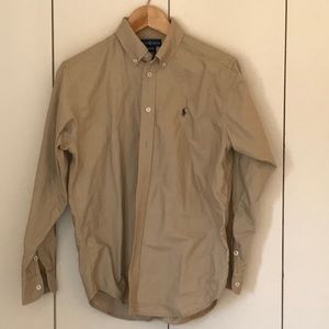 Ralph Lauren Boys Shirt Khaki Sz 16/18